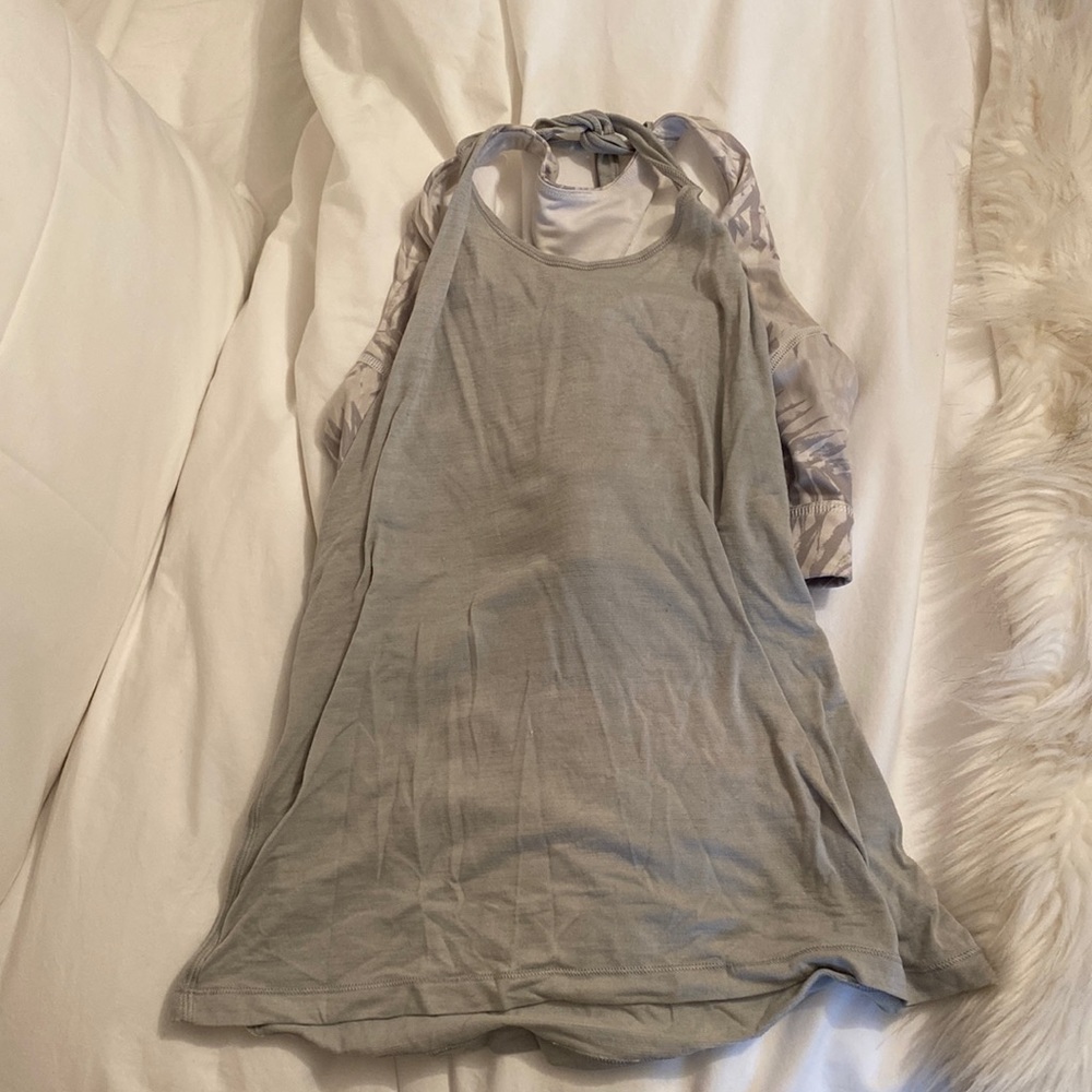 Grey lululemon tank top